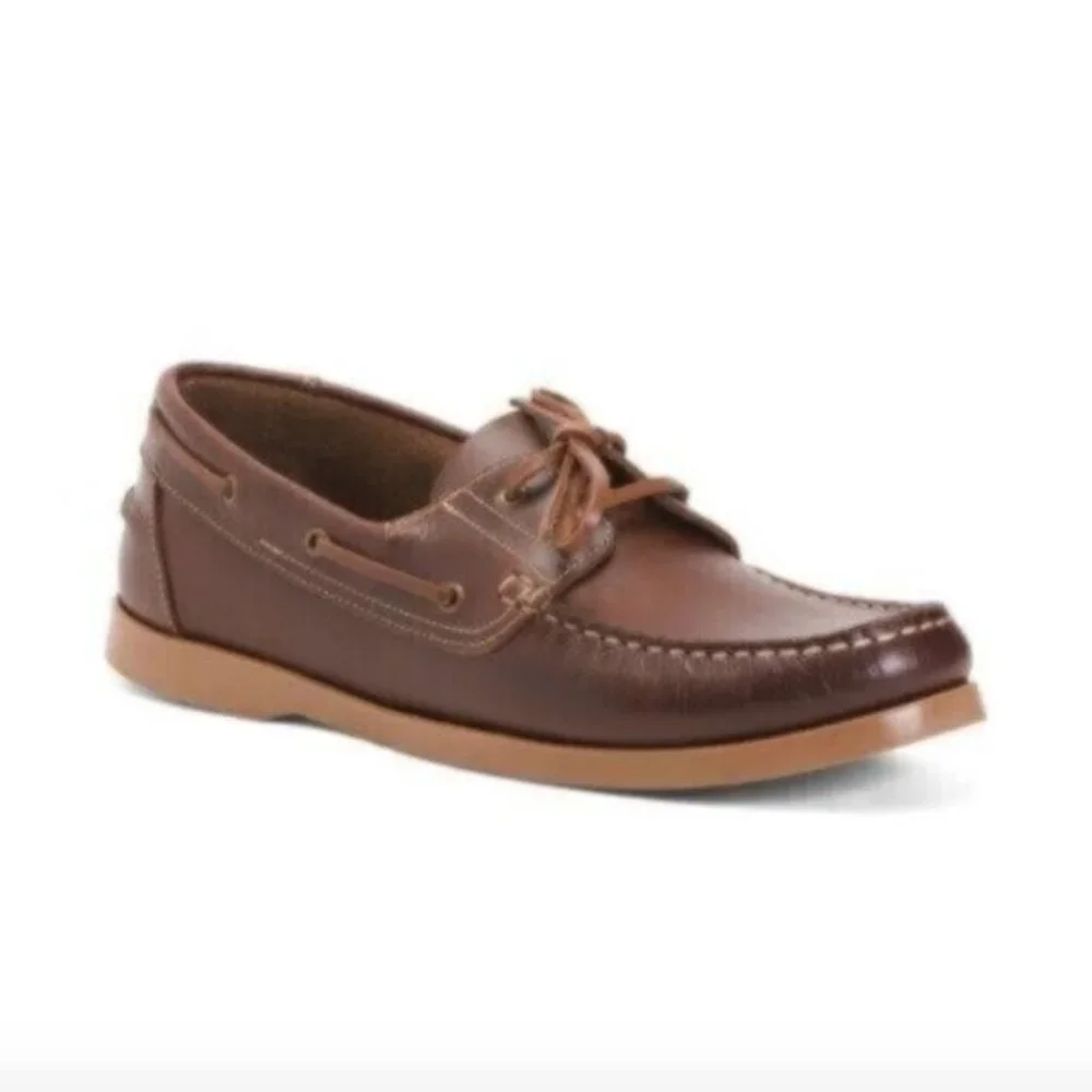 DANASSA Men's Made In Portugal Leather Drivers Loafers Brown Sz.45/ 12